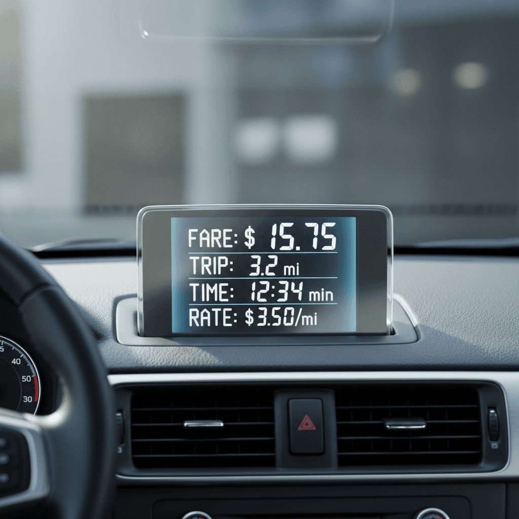 State-regulated taxi meter